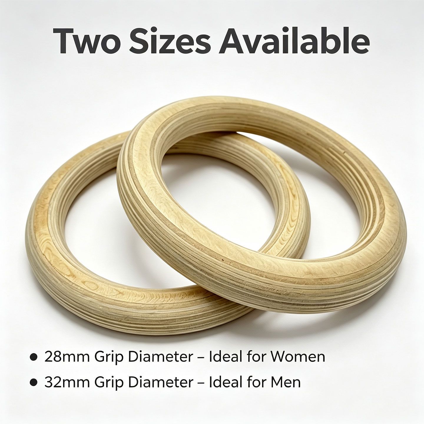 Birch Wood Gymnastic Rings，wit - Gymnastic Ring Wood ulasan dan harga