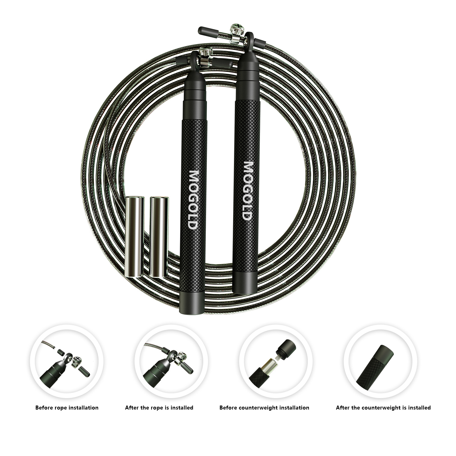 Crossfit Weighted jump rope gy - Crossfit Equipment ulasan dan harga